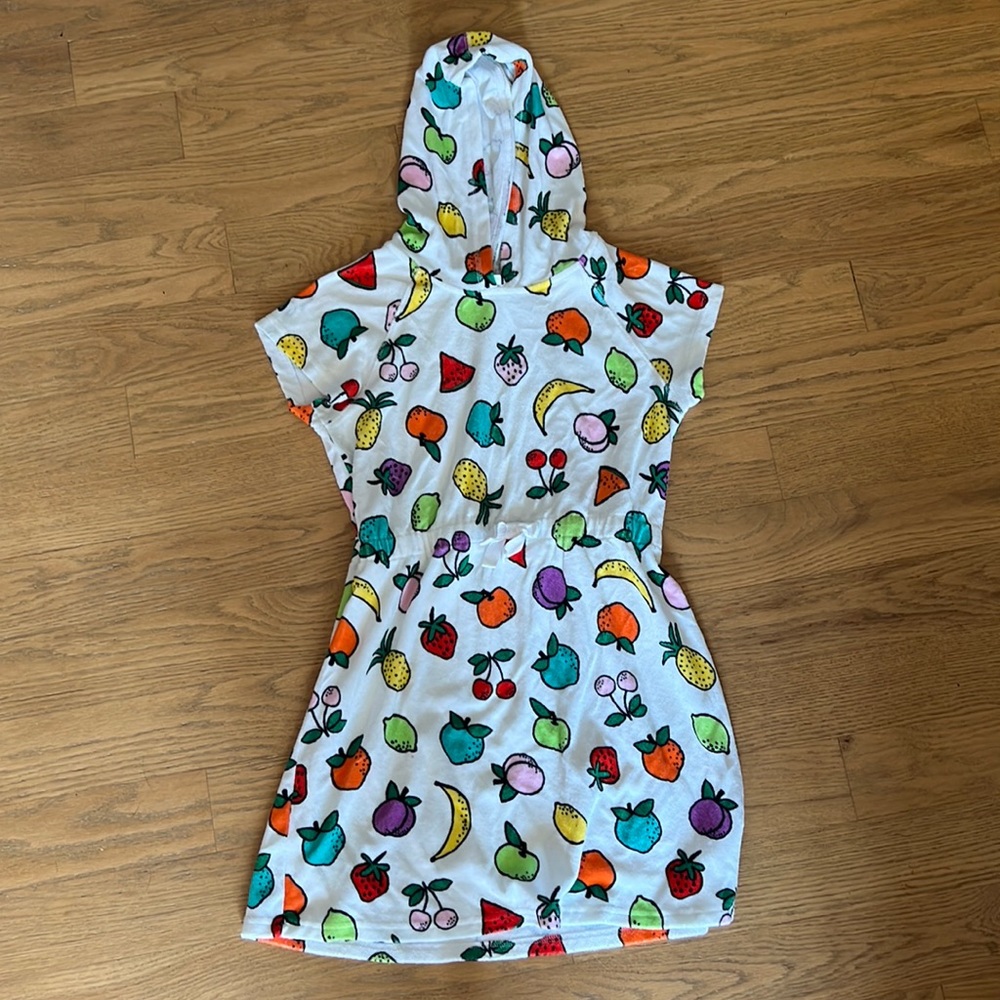 Hanna Andersson Girl size 12 fruit pool coverup